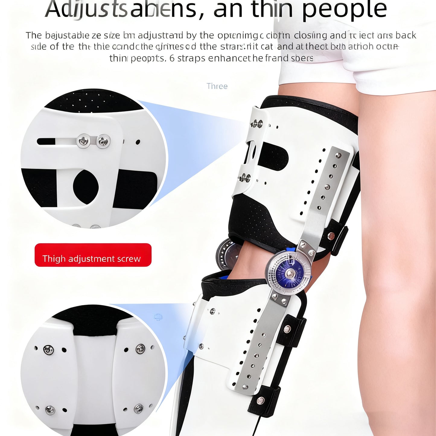 Lower limb knee joint fixation brace