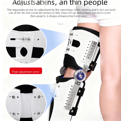Lower limb knee joint fixation brace