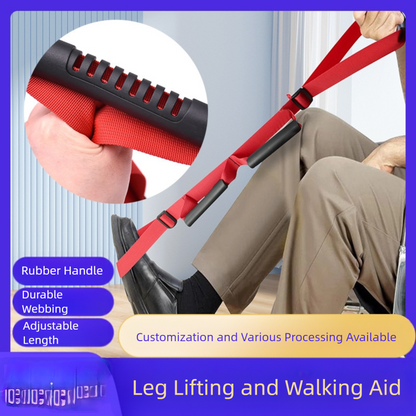Assistive leg-lifting and walking equipment
