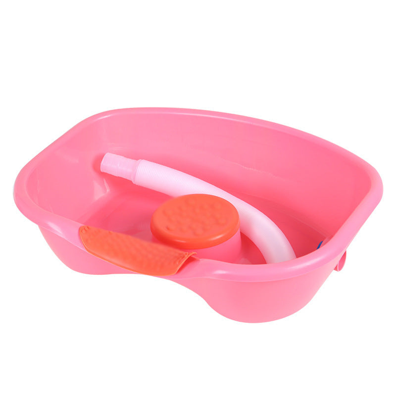 Household lie-flat shampoo basin