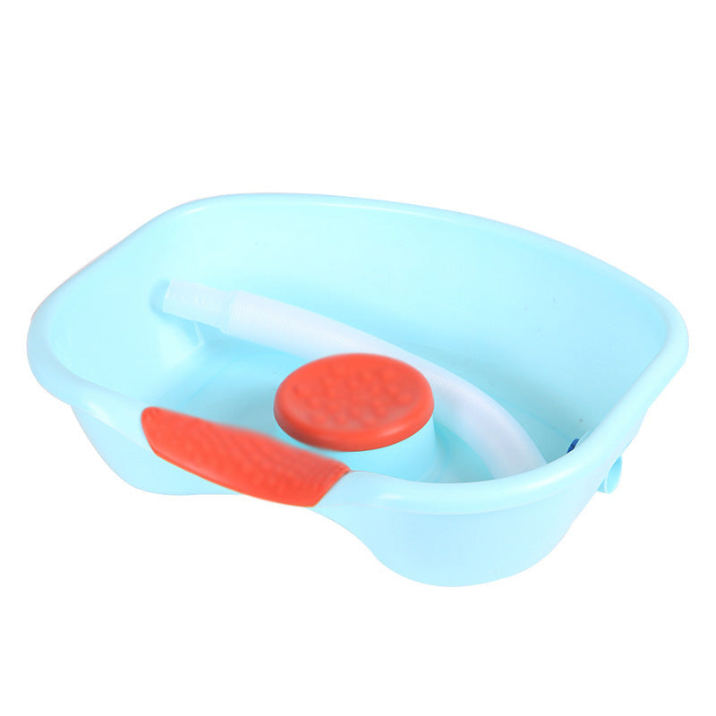 Household lie-flat shampoo basin