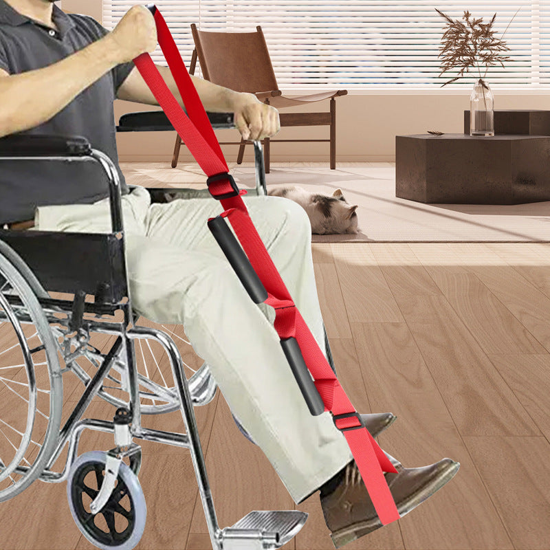 Assistive leg-lifting and walking equipment