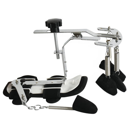 A finger flexibility exercise grip strength machine