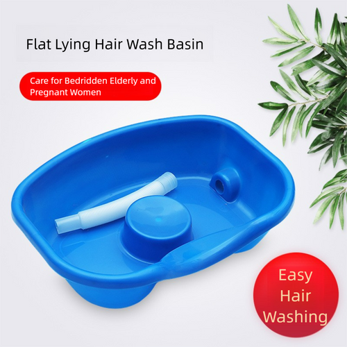 Household lie-flat shampoo basin