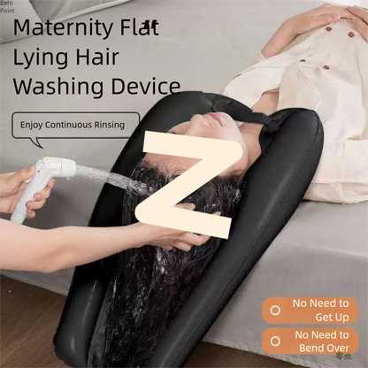 Household inflatable shampoo basin