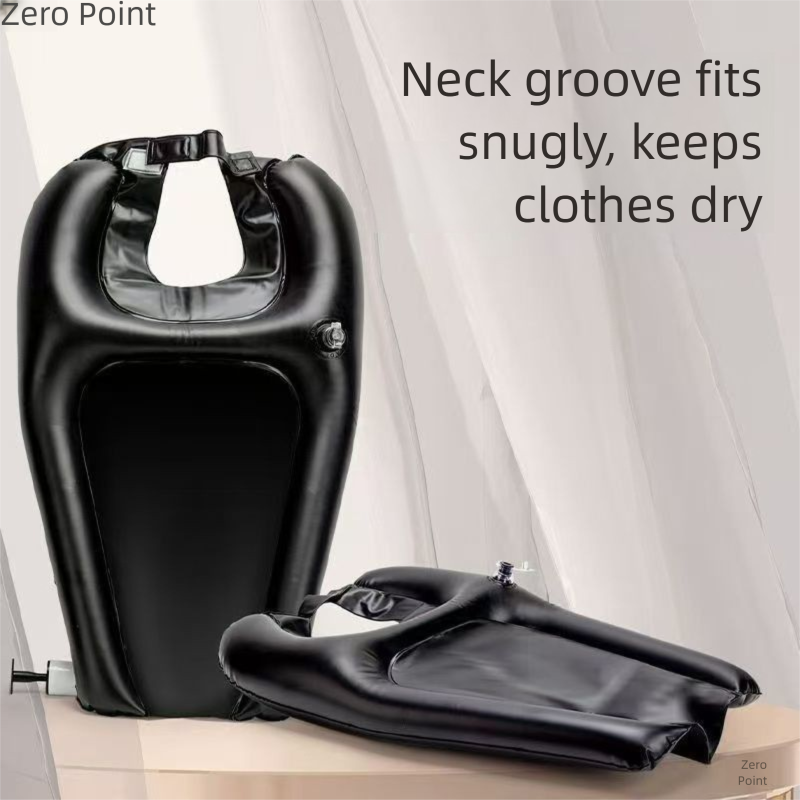 Household inflatable shampoo basin