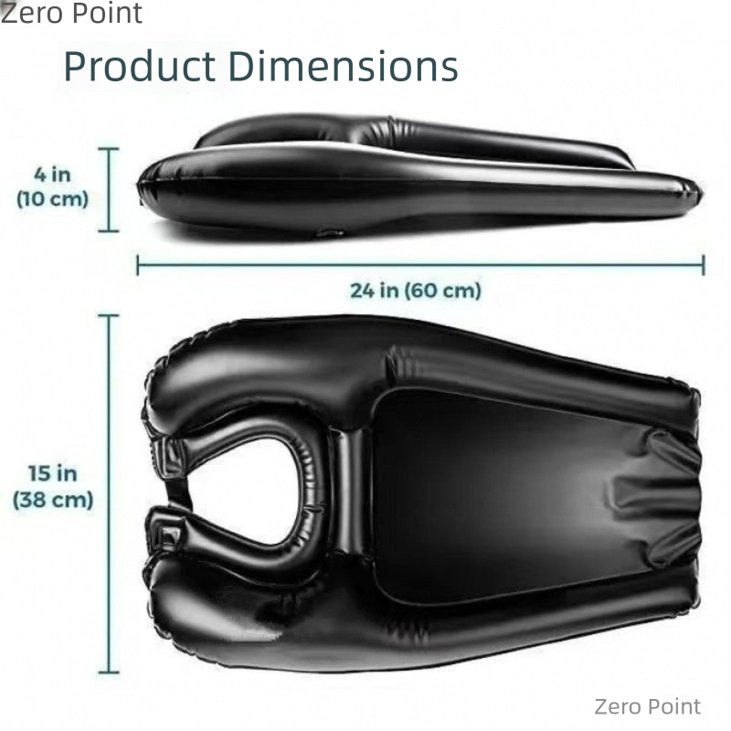 Household inflatable shampoo basin