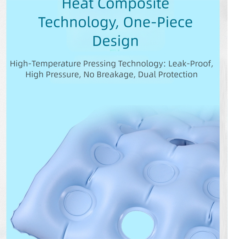 Wheelchair inflatable cushion, household pressure-reducing moisture-proof seat cushion