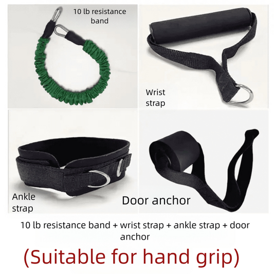 Tensile rope and elastic band trainer