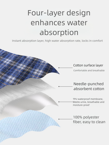 Pure cotton care pad for bedridden adults