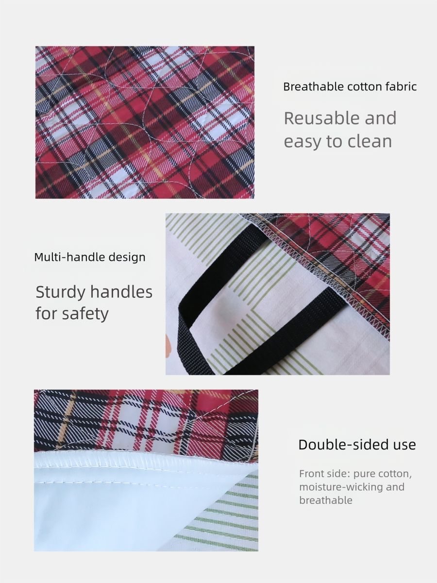 Pure cotton care pad for bedridden adults