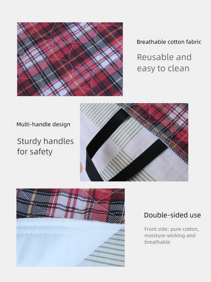 Pure cotton care pad for bedridden adults