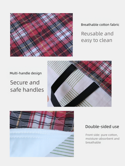 Pure cotton care pad for bedridden adults