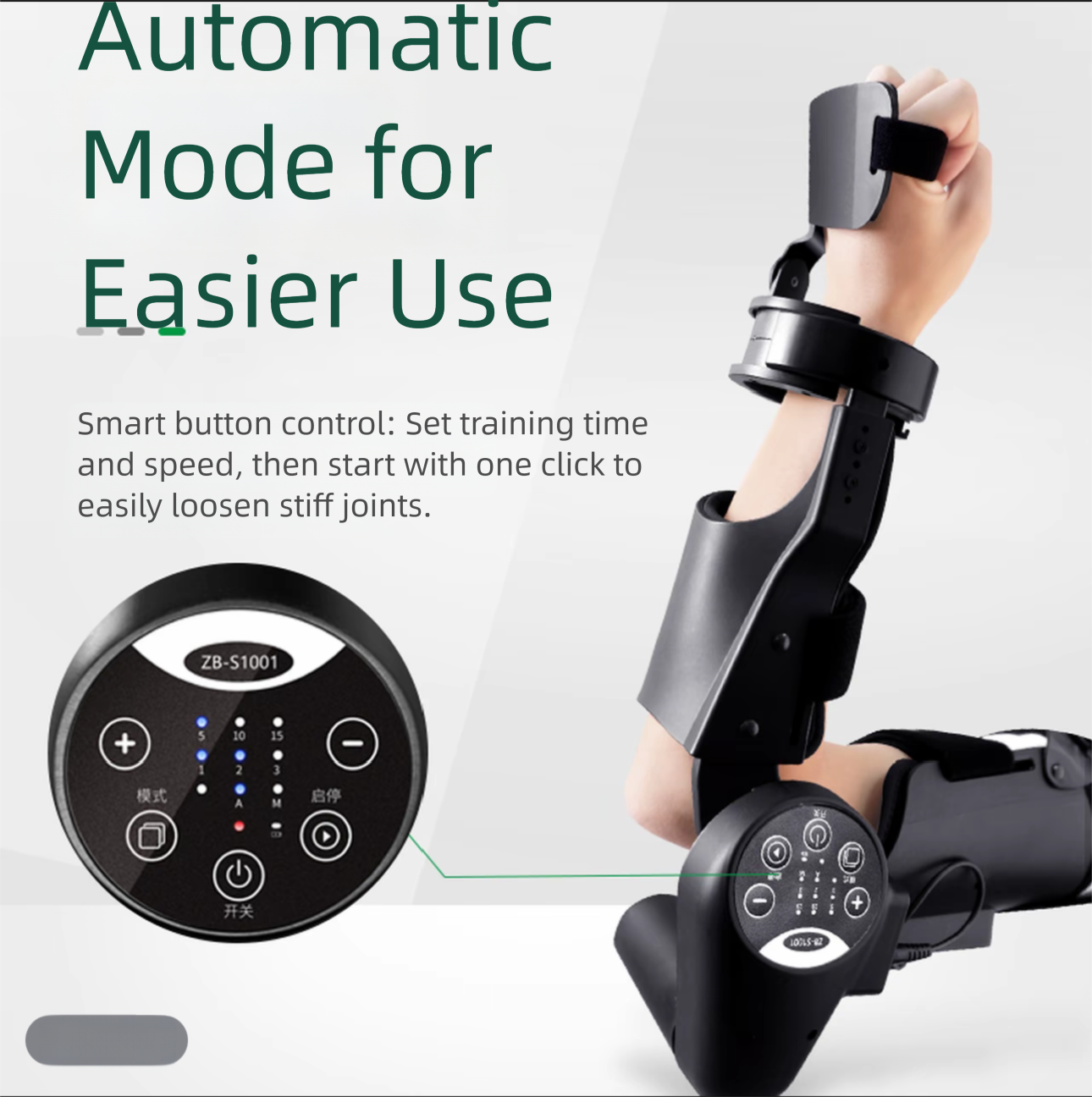 Left hand + with remote control