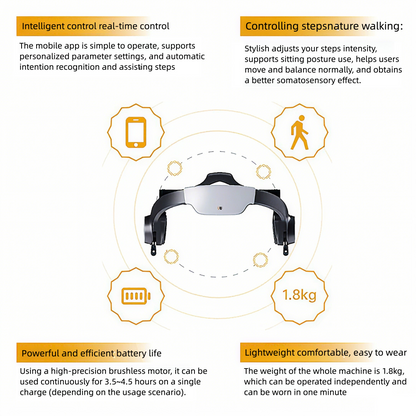Intelligent electric walking assistance robot