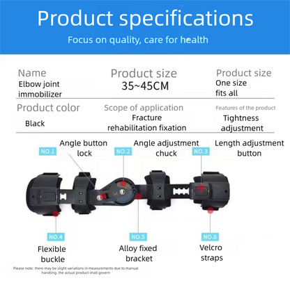 Adjustable elbow brace